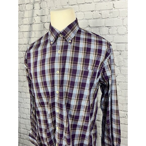 Peter Millar Men’s SZ XL Long Sleeve Button Down Shirt Multicolor Plaid - Picture 6 of 9